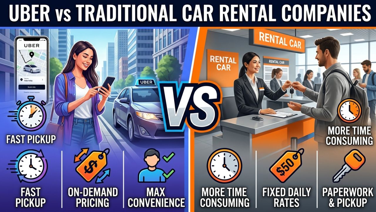 Uber vs Traditional Car Rental Companies Comparison 2025-2026